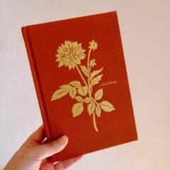 Journal Toilé en Lin - Dahlia d'Or