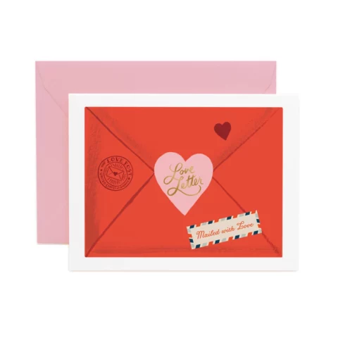 Carte Love Letter Papeterie Julie Flamingo
