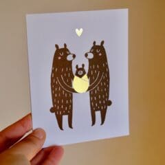 Carte Baby Black Bear