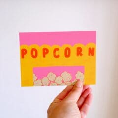 Carte Postale Popcorn