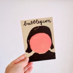 Carte Postale Bubblegum Rose