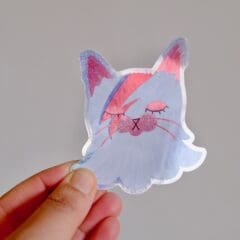 Sticker David Bowie Cat