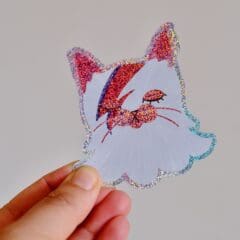Sticker David Bowie Cat