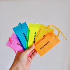 Etiquette Bagages Néon