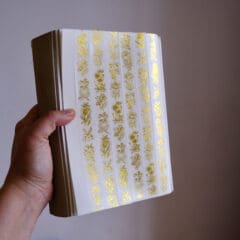 Masking Tape Fleurs Dorées