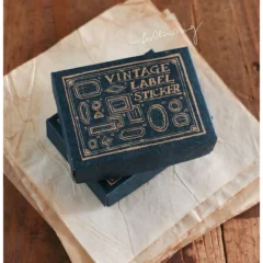 Vintage Label Stickers Box