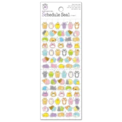 Stickers Schedule Seal - Animaux Pastel