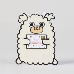 Carte Anniversaire - Chien à la Mini Lettre
