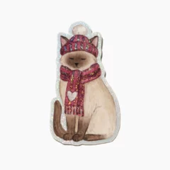 Sticker Holographique Chat Emmitouflé