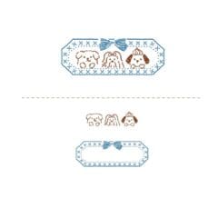 Duo de Tampons Hancoco Deco - Chiens et Noeuds
