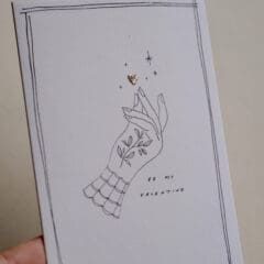 Carte Scintillante Be My Valentine