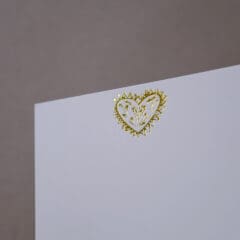 Set de Correspondance Letterpress - Heart Folk