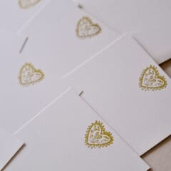 Set de Correspondance Letterpress - Heart Folk