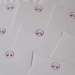 Set de Correspondance Letterpress - Blushing Moon