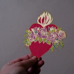 Carte Flaming Heart