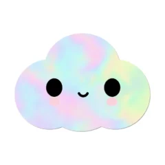 Sticker Nuage Holographique