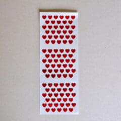 Stickers Coeurs Rouges Holographiques