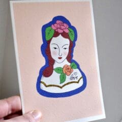 Carte Scintillante Lady Porcelaine