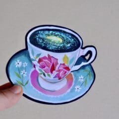 Sticker Galaxy Teacup
