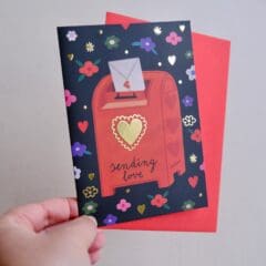 Carte Sending Gold Love