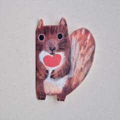 Carte Ecureuil Coeur de Noisette