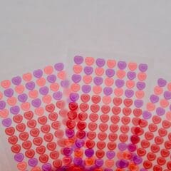 Mini Stickers Coeur Aluminium