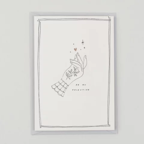 Carte Scintillante Be My Valentine