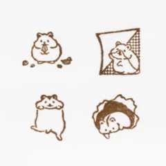 Set de Tampons Japonais - Hamsters