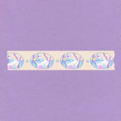 Masking Tape Dreamy Pastel Swan
