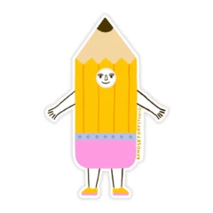 Pencil Friend Sticker