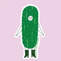 Pickle Girl Sticker