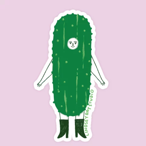 Pickle Girl Sticker
