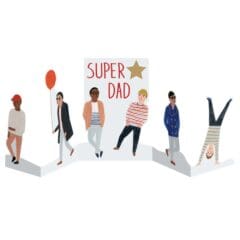 Carte Concertina Super Dad