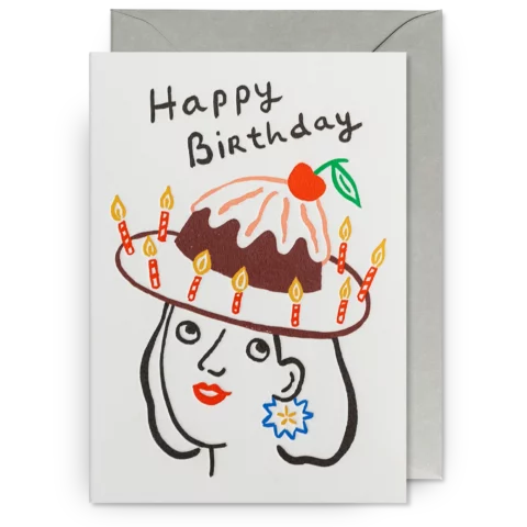 Carte Birthday Pudding Hat