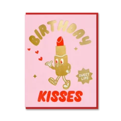 Carte d'Anniversaire Lipstick