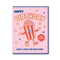 Carte d'Anniversaire Popcorn