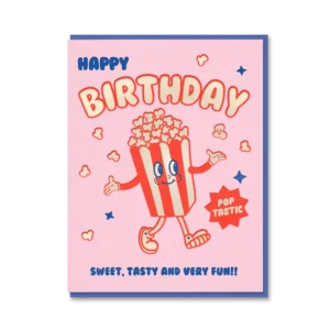 Carte d'Anniversaire Popcorn