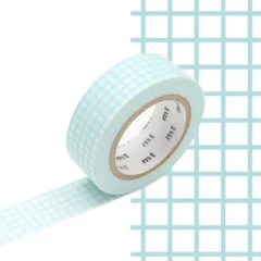 Masking Tape Quadrillé Aqua