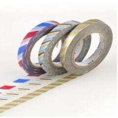 Trio de Masking Tape Slim Rayé