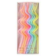Bougies Swirly Pastel