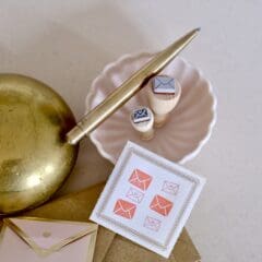 Mini Tampon Enveloppe Coeur