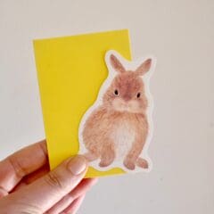 Mini Carte Lapin de Printemps