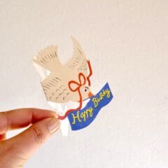 Mini Carte Bird Anniversaire