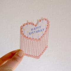 Mini Carte Gateau d'Anniversaire