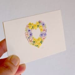 Mini Carte Coeur de Pensées