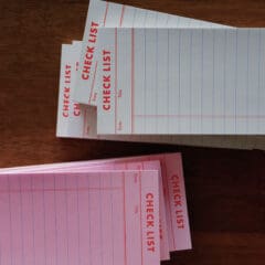 Check List Memo Pad