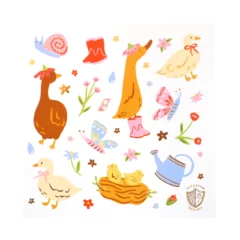 Planche de Stickers - Silly Goose