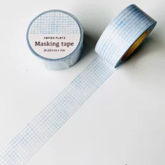 Masking Tape Celeste Check