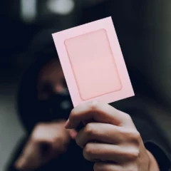 Petite Enveloppe à Fenêtre Rose Pâle