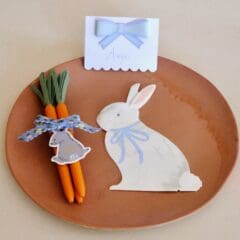 Serviettes de Table Lapin Blanc